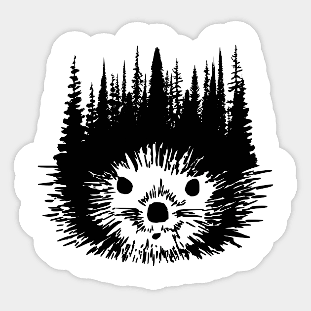 Hedgehog Sticker by Bongonation